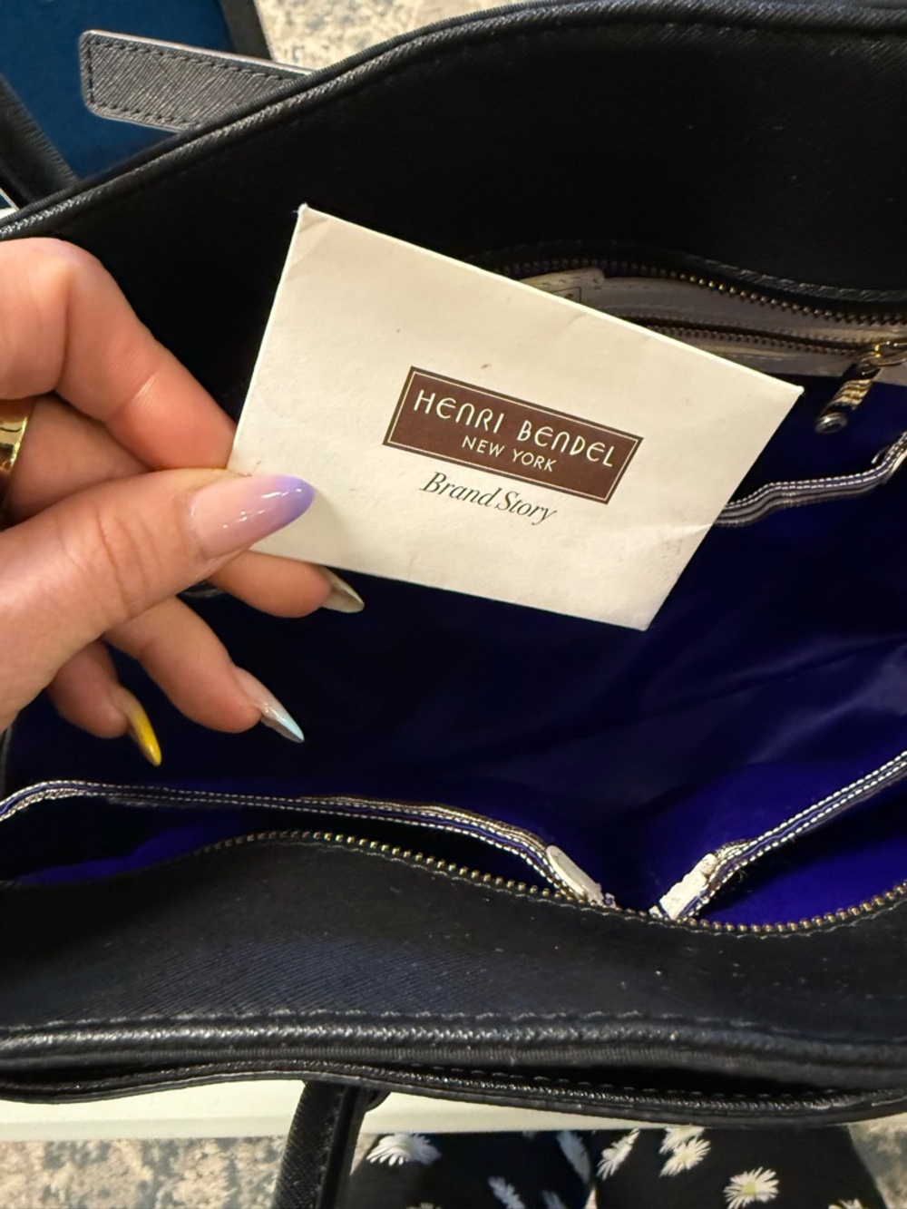 Henri Bendel Black Baby Bag - Picture 8 of 9